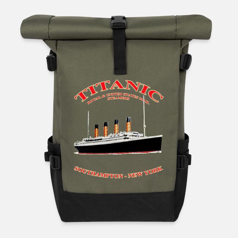 TITANIC COLLECTION CREATION Louis RUNEMBERG ©Adagp - Roll Top Backpack - olive/black