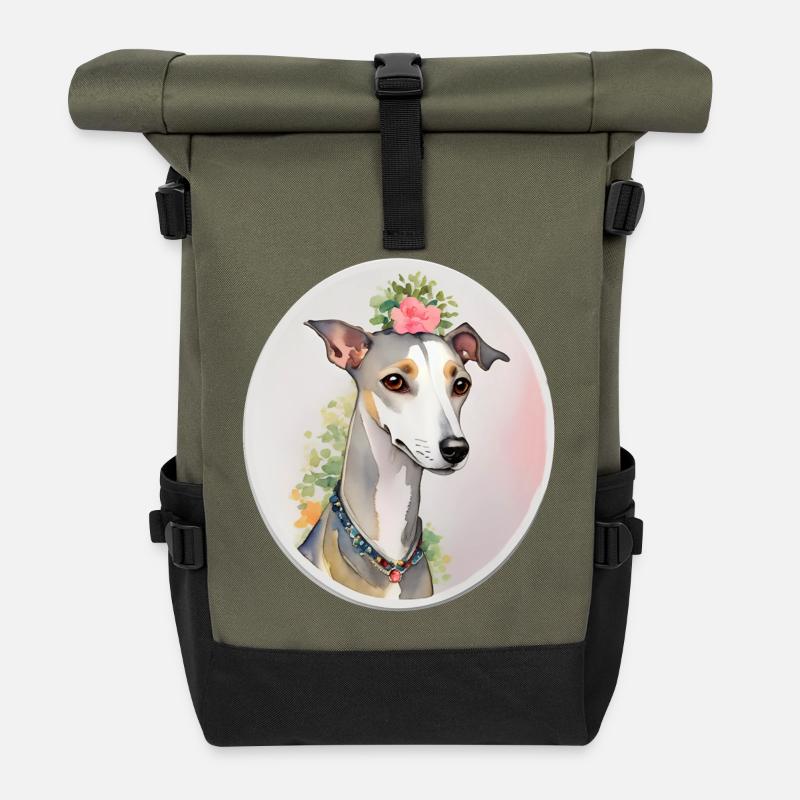 Whippet - Sac à dos roll top - olive/noir