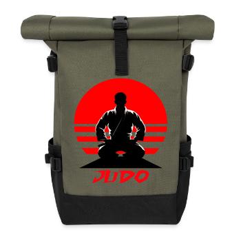 Judo - Rolltop Rucksack - Olive/Schwarz - Vorne