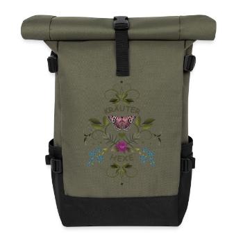 Sorcière des herbes Sorcière - Sac à dos roll top - olive/noir - Devant
