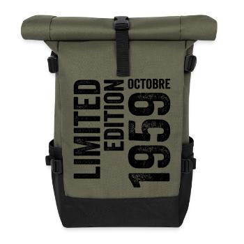 1959 - Roll Top Backpack - olive/black - Front