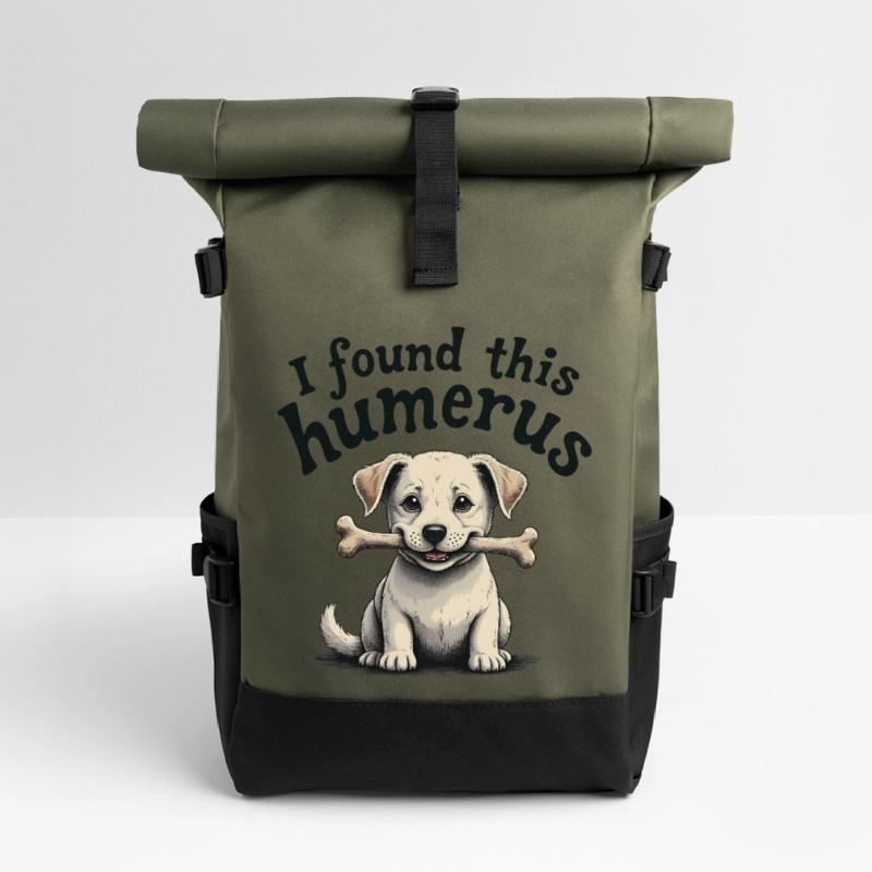 I found this humerus Roll Top Backpack