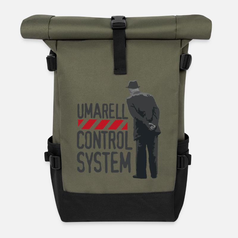 Umarell - Roll Top Backpack - olive/black
