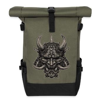 Casque de Samouraï Démoniaque, Masque Oni - Sac à dos roll top - olive/noir - Devant