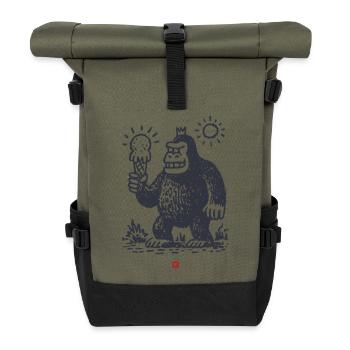 Sort de Glace du Monstre Royal - Sac à dos roll top - olive/noir - Devant