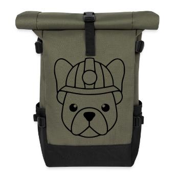 Frenchie Miner Helmet Lamp - Roll Top Backpack - olive/black - Front