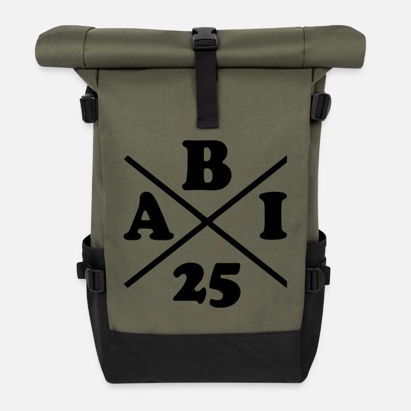 Abi 25 - abi 2025 - Rolltop Rucksack - Olive/Schwarz