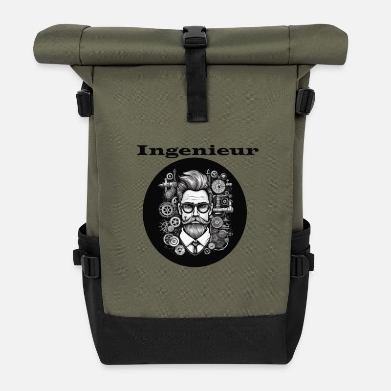 Ingenieur - Rolltop Rucksack - Olive/Schwarz