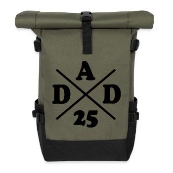 Dad 25 - Sac à dos roll top - olive/noir - Devant