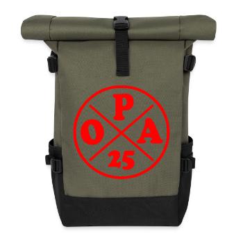 Opa 2025 - Rolltop Rucksack - Olive/Schwarz - Vorne