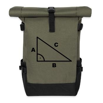 Symbole - triangle - Math à angle droit - Sac à dos roll top - olive/noir - Devant