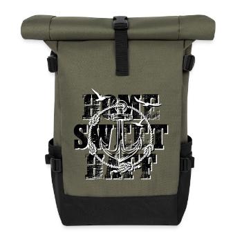 Home Sweet Haff - Sac à dos roll top - olive/noir - Devant