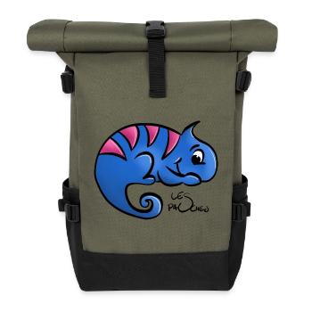 Chameleon - Roll Top Backpack - olive/black - Front