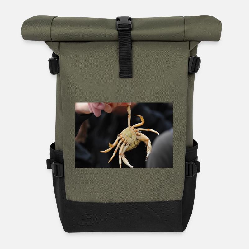 Seehaus.B - Rolltop Rucksack - Olive/Schwarz
