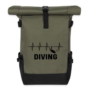 Diving - Rolltop Rucksack - Olive/Schwarz - Vorne