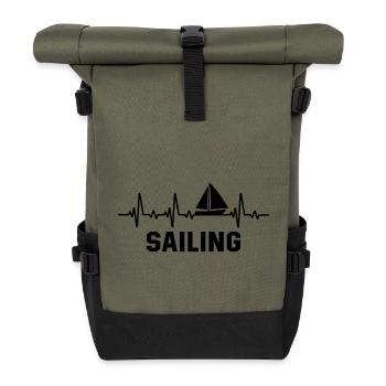 Sailing - Rolltop Rucksack - Olive/Schwarz - Vorne