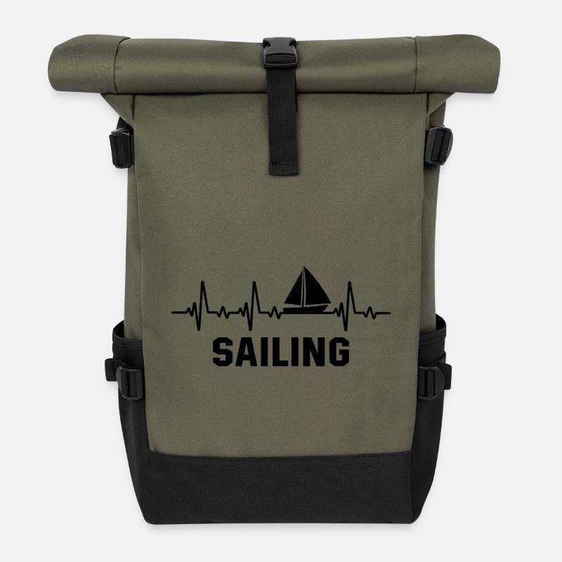 Sailing - Rolltop Rucksack - Olive/Schwarz