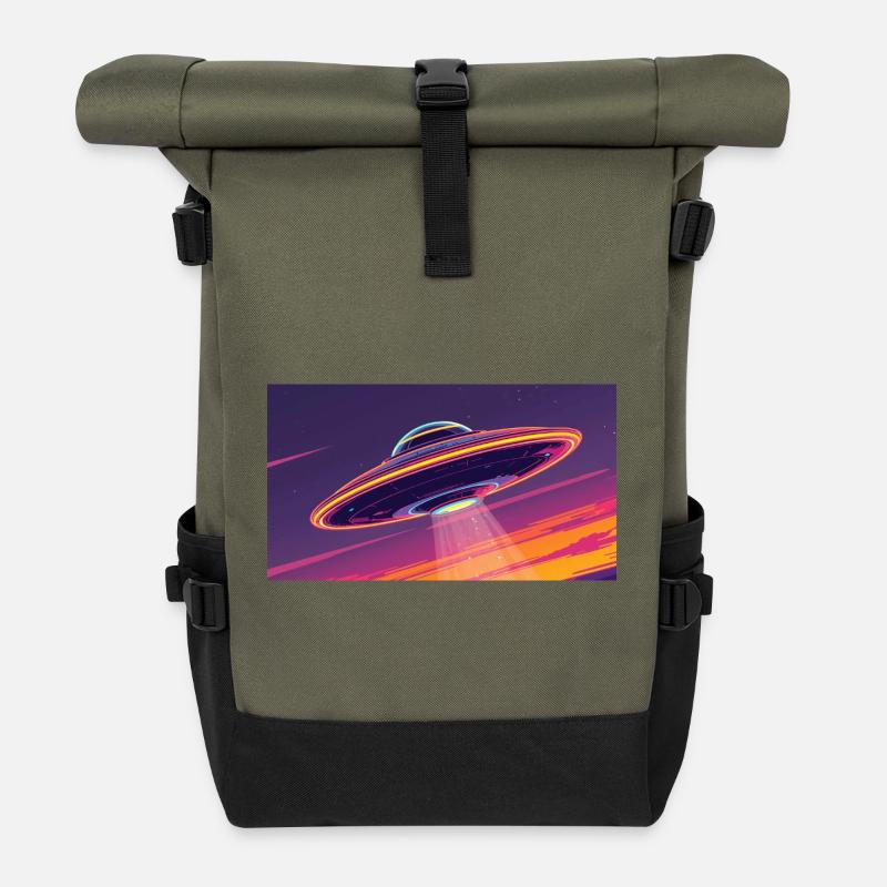 Ufo Frisch - Rolltop Rucksack - Olive/Schwarz