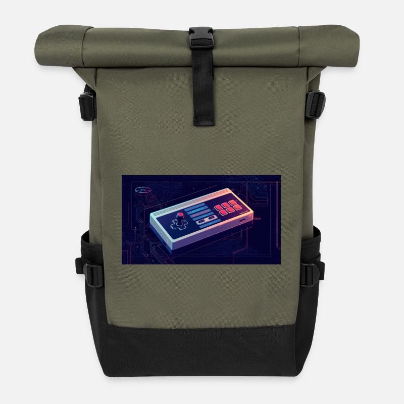 Console 80 - Sac à dos roll top - olive/noir