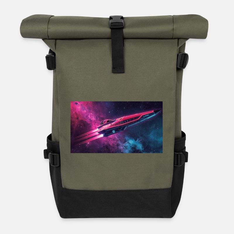 Raumschiff - Rolltop Rucksack - Olive/Schwarz