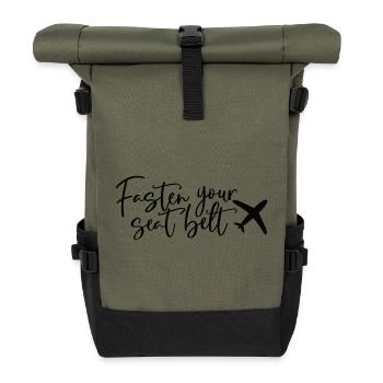 Fasting Your Belt - Roll Top Backpack - olive/black - Front