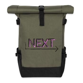Prochain - Sac à dos roll top - olive/noir - Devant