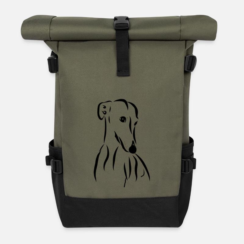 Galgo laws - Roll Top Backpack - olive/black