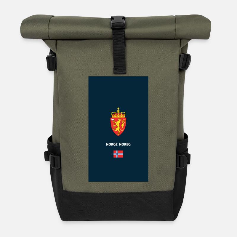 Fall des norwegischen Passtelefons - Rolltop Rucksack - Olive/Schwarz