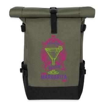 pâquerette - Sac à dos roll top - olive/noir - Devant
