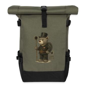 Lord Petzi Rauchfangkehrer - Rolltop Rucksack - Olive/Schwarz - Vorne