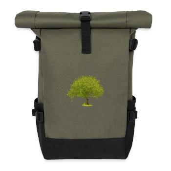 Arbre d’été vert - Sac à dos roll top - olive/noir - Devant