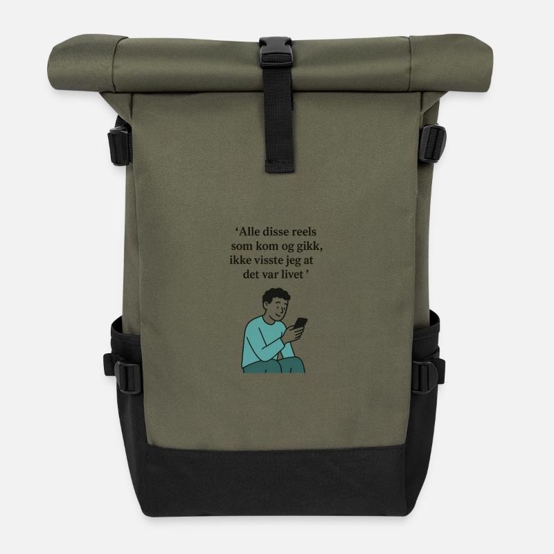 Rollen - Rolltop Rucksack - Olive/Schwarz