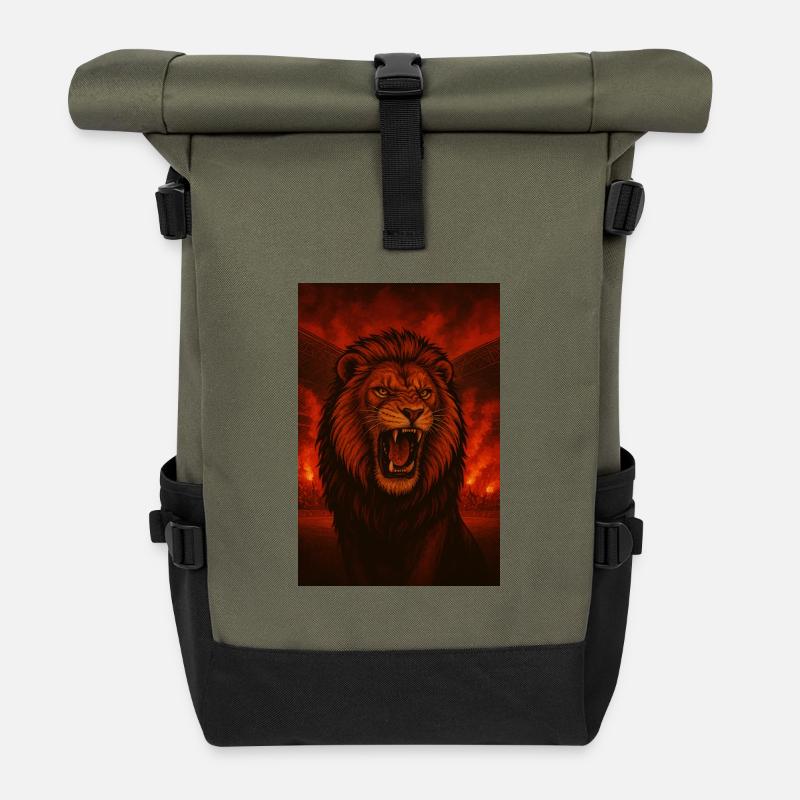 Aslan - Rolltop Rucksack - Olive/Schwarz