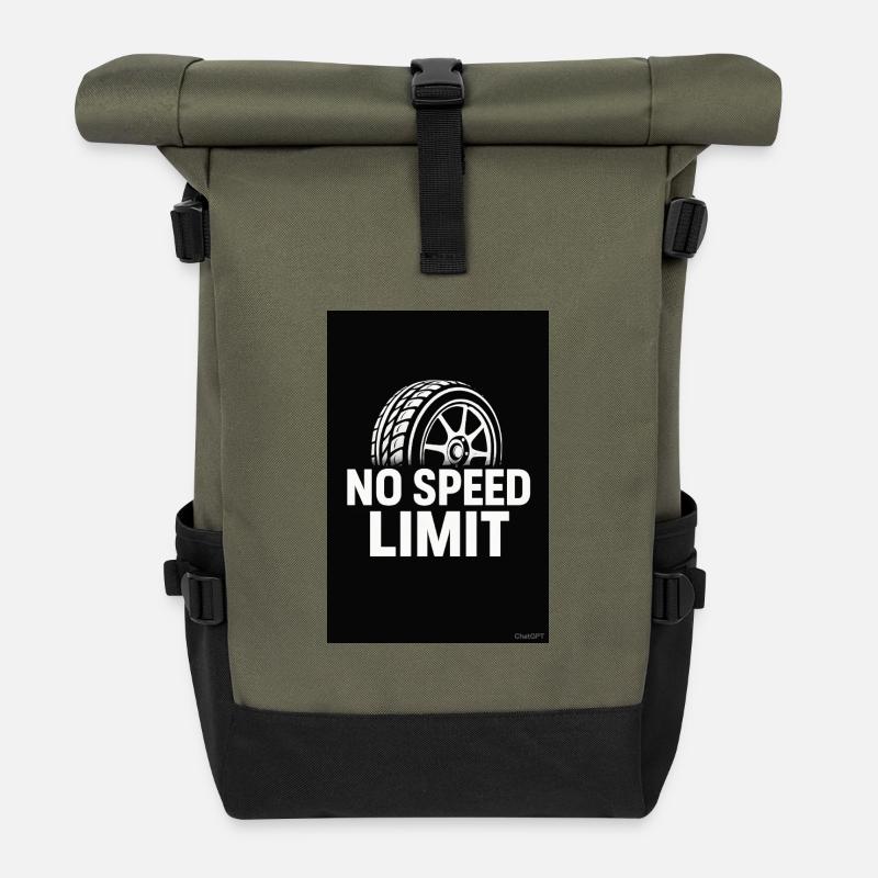 Réglage automatique - Sac à dos roll top - olive/noir