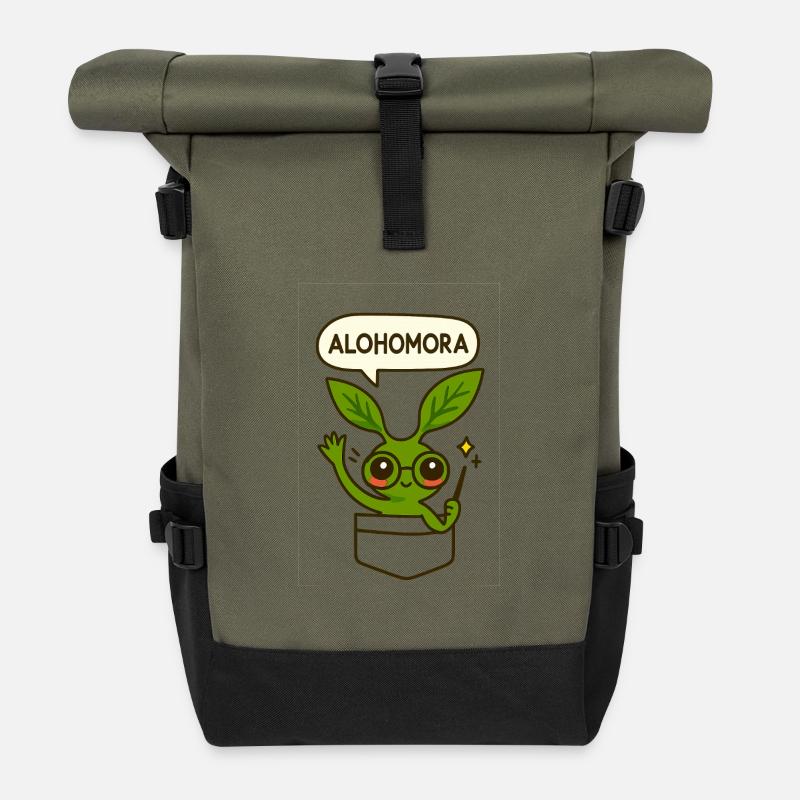 Petit sort Bowtruckle - Sac à dos roll top - olive/noir