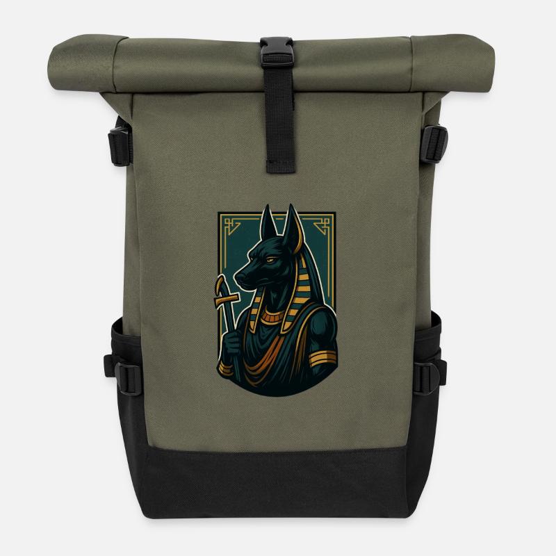 Anubis - Rolltop Rucksack - Olive/Schwarz