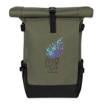 Mente Creativa – Ilustración Abstracta del Cerebro - Sac à dos roll top - olive/noir - Devant