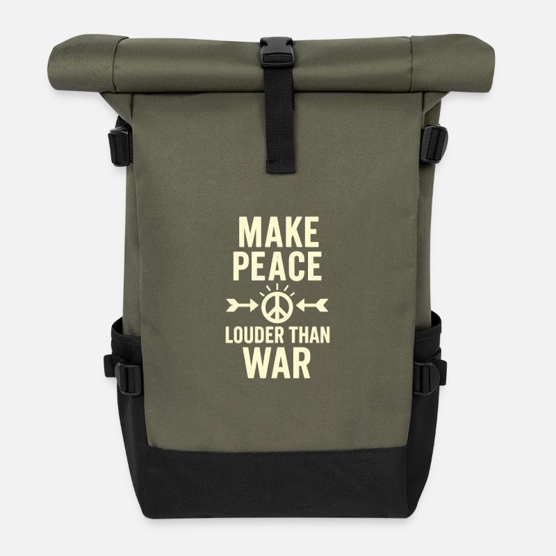 Freedom Statement - Roll Top Backpack - olive/black