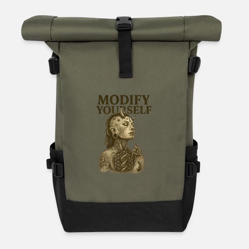 Change Tattoo - Roll Top Backpack - olive/black