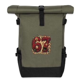 ZOMBIE SIXSEVEN - Roll Top Backpack - olive/black - Front