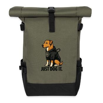 Fais-le chien - Sac à dos roll top - olive/noir - Devant