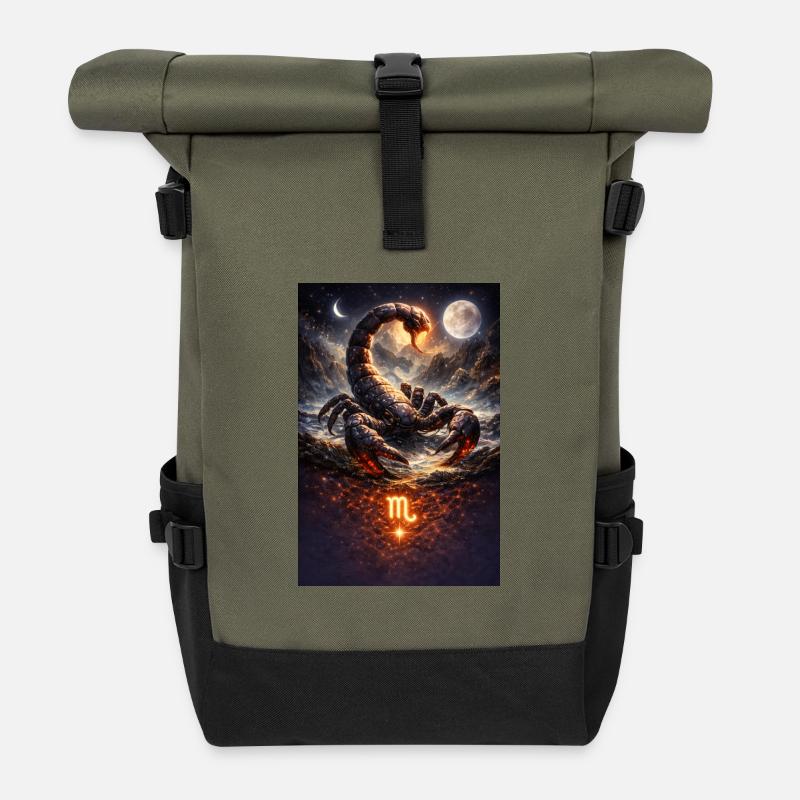 Scorpion - Roll Top Backpack - olive/black