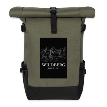 Wildberg Historische Landschaft - Rolltop Rucksack - Olive/Schwarz - Vorne