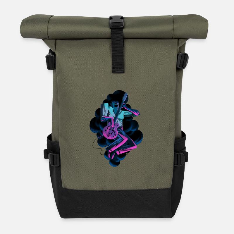 blues donner - Rolltop Rucksack - Olive/Schwarz