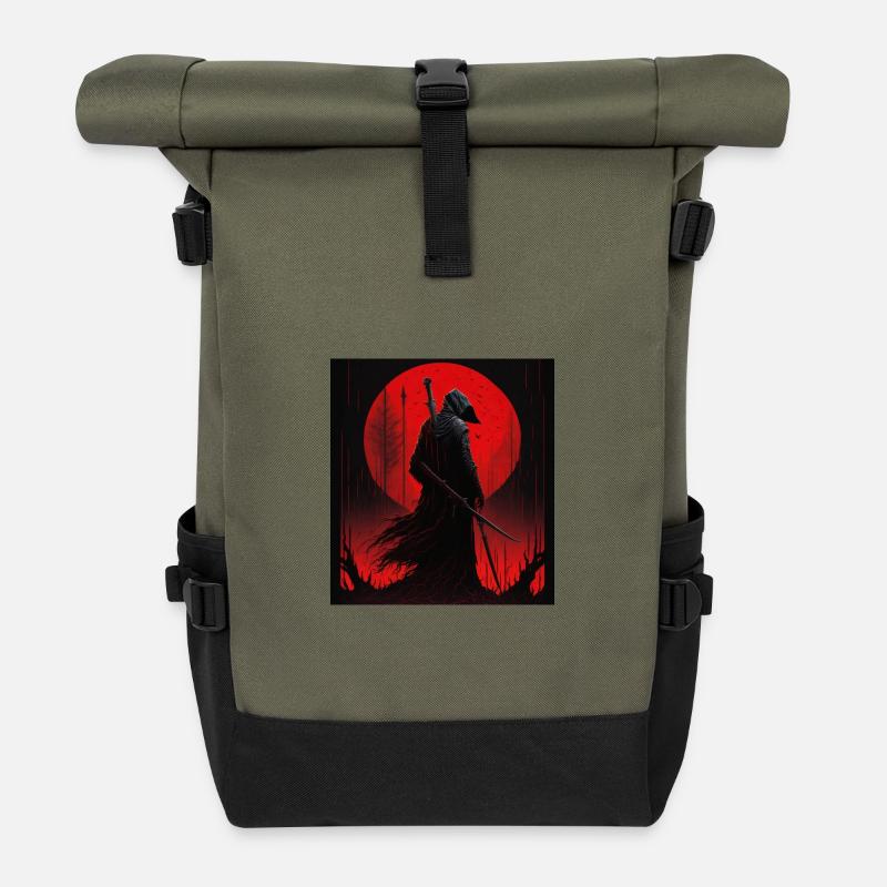 Sensenmann - Grim Reaper - Roll Top Backpack - olive/black