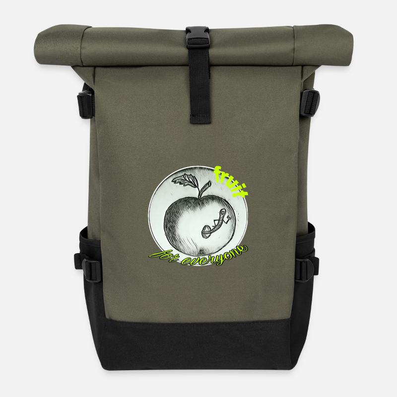 Obst - Rolltop Rucksack - Olive/Schwarz