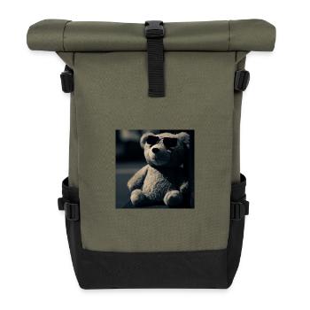 Teddy Cool - Rolltop Rucksack - Olive/Schwarz - Vorne