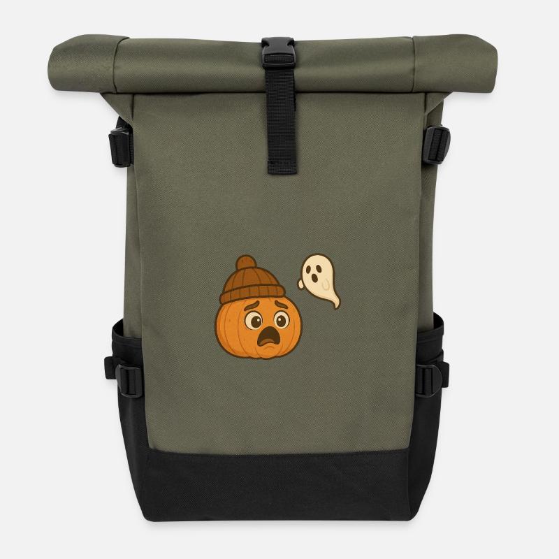 Freddie Citrouille 3 - Sac à dos roll top - olive/noir