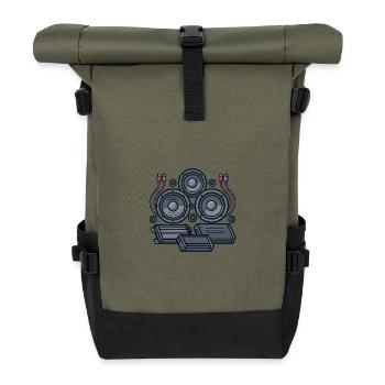 Sound Technology Design - Roll Top Backpack - olive/black - Front