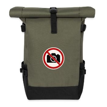 Fotos Verboten! - Rolltop Rucksack - Olive/Schwarz - Vorne